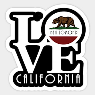 LOVE Ben Lomond CA Sticker